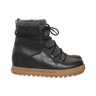 Aigle, bottes à lacets, taille : 39, gris/noir/marron, femmes #dbO - Photo 1/4