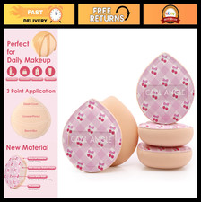 5Pcs Cherry Pink Latex-Free Makeup Blender Sponges - Medium Beauty Tools