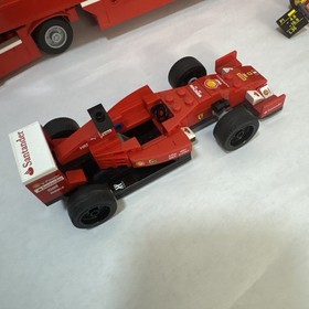 LEGO 75913 Speed Champions Ferrari F14 T & Scuderia Ferrari Truck 98% Complete