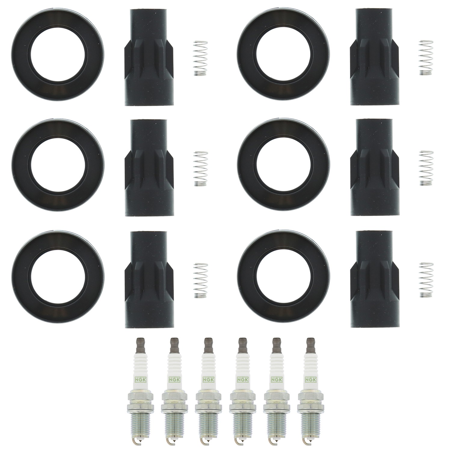 NGK 6 GPower Platinum Spark Plugs  Denso Coil Boots Kit for Camry 3.3 V6 3MZ-FE