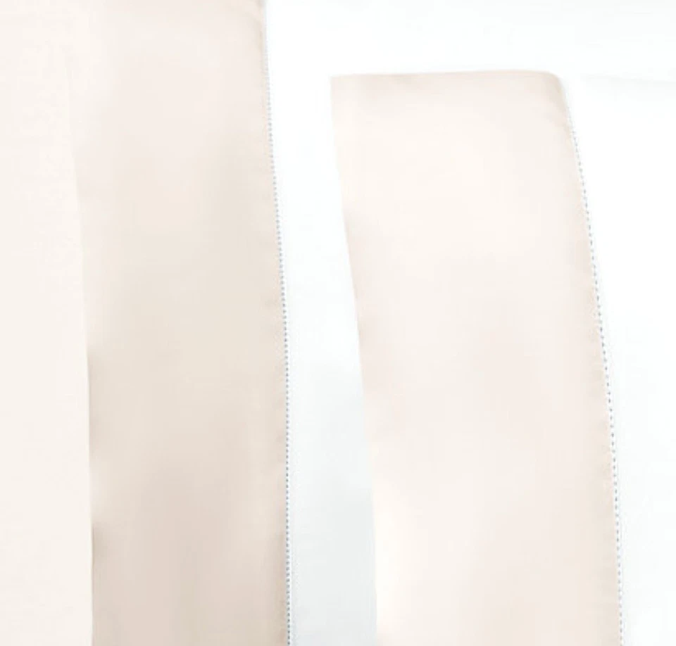 RALPH LAUREN Organic sand Sateen Border Queen FLAT SHEET $215 - Image 3 of 4