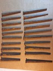Lot 20 Antique LARGE SQUARE CUT NAILS 4-5 INCH primitive Craft Rusty — photo 1