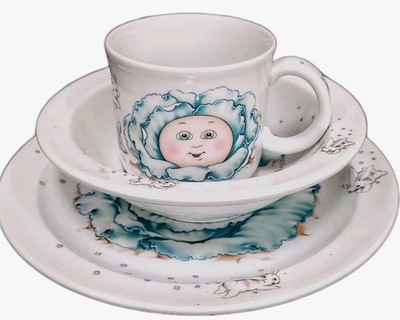Cabbage Patch Kids Children's Nursey Dish Set Of 3 By Royal Worcester 