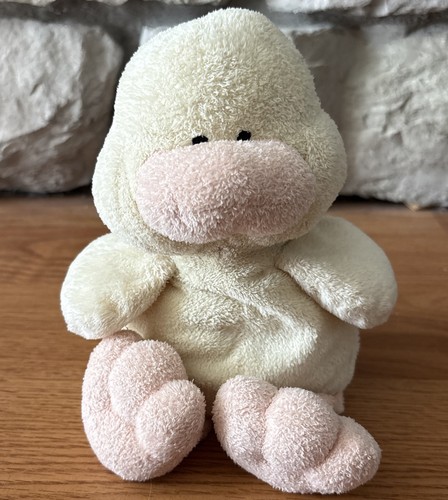 TY Pluffies Puddles Baby Duck Yellow Orange Plush Stuffed Animal 2002 Lovey