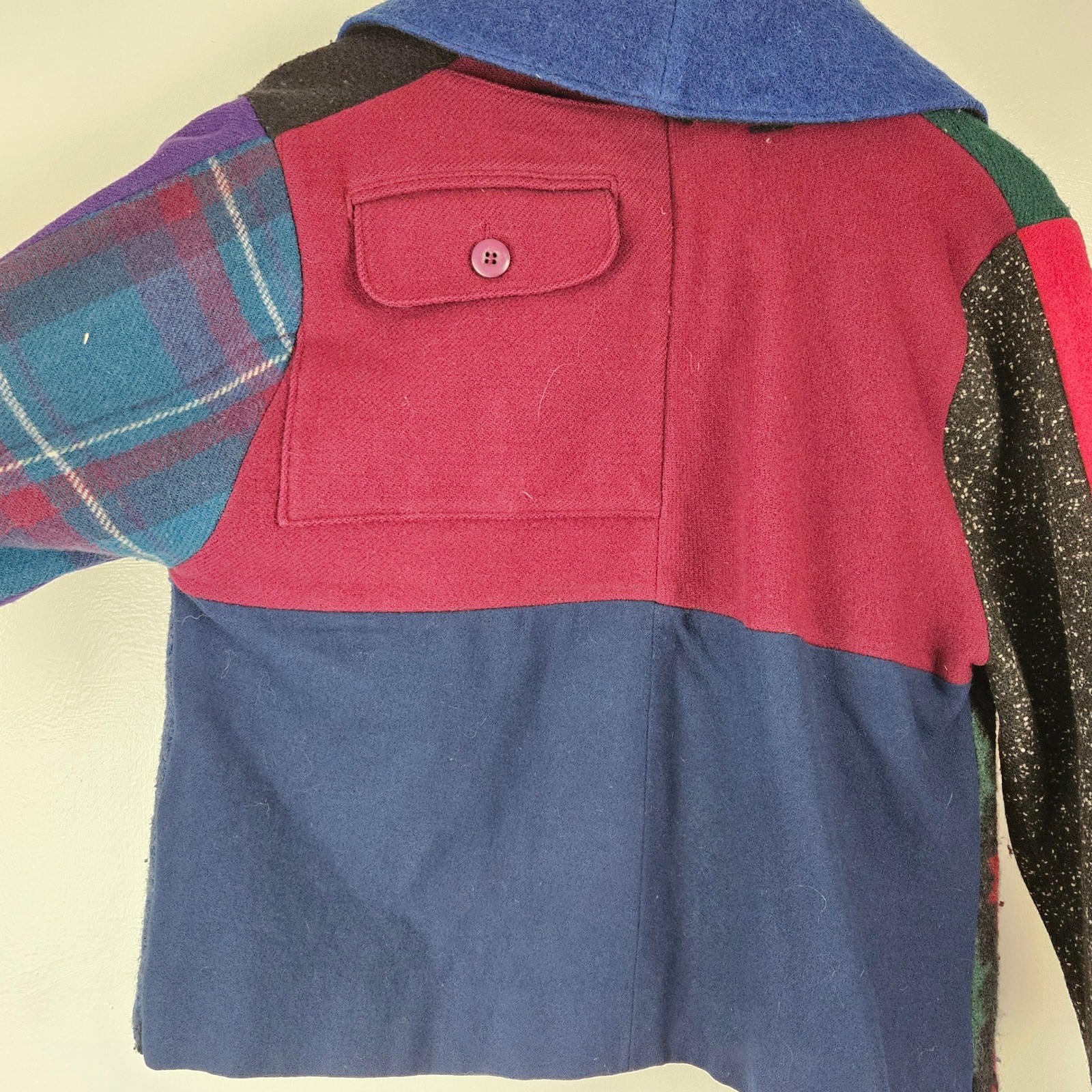 OOAK BaabaaZuzu Patchwork Upcycled Wool Regular J… - image 10