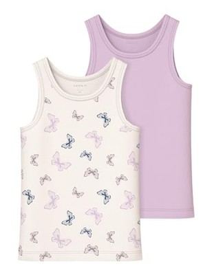 Tank Top Mädchen 2er Set Schmetterling 98 EU Jet Stream Noos Baumwolle
