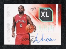 2012 Panini Intrigue Jerseys Laundry Tag Prime 1/1 Alan Anderson Patch Auto 2d0
