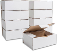 Scatole Di Cartone Bianche 20 X 14 X 7,5 Cm per Spedizioni, E-Commerce, Regali –