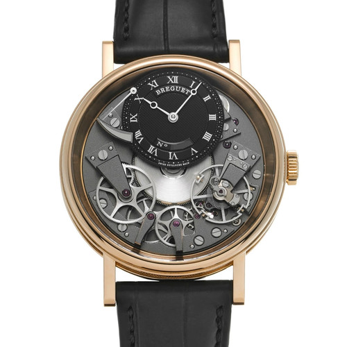 BREGUET Classical Tradition 7057BR/G9/9W6 Black Men's Used Watch #41030