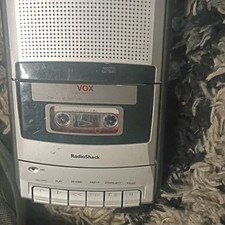 RadioShack CTR-121 Cassette Voice Activated Desktop Cassette Recorder Headphones