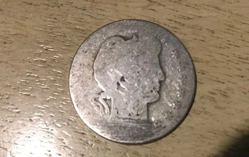 1899 O Barber Silver Quarter 25c Set Break Actual Coin Album filler