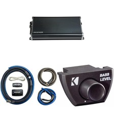 KICKER CXA1800.1 1800 Watt Mono Amp  1/0AWG Power Kit  Bass Knob Bundle