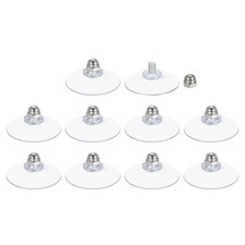 10 Pack Suction Cups for Glass 40mm/1.6" Dia Sucker Pads with M6 x 8mm Screw