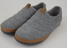 Men's Olukai Mahana Gray Slippers Comfort Drop Heel US Size 7 / EU 40