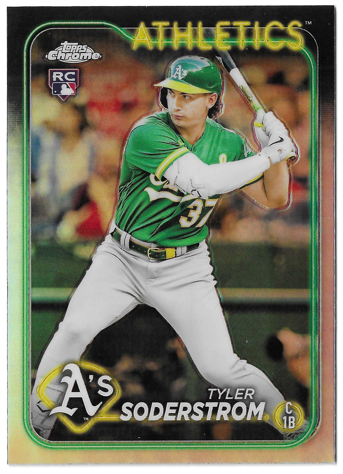 Tyler Soderstrom - 2024 Topps Chrome - Refractor - #298 - Athletics (RC)
