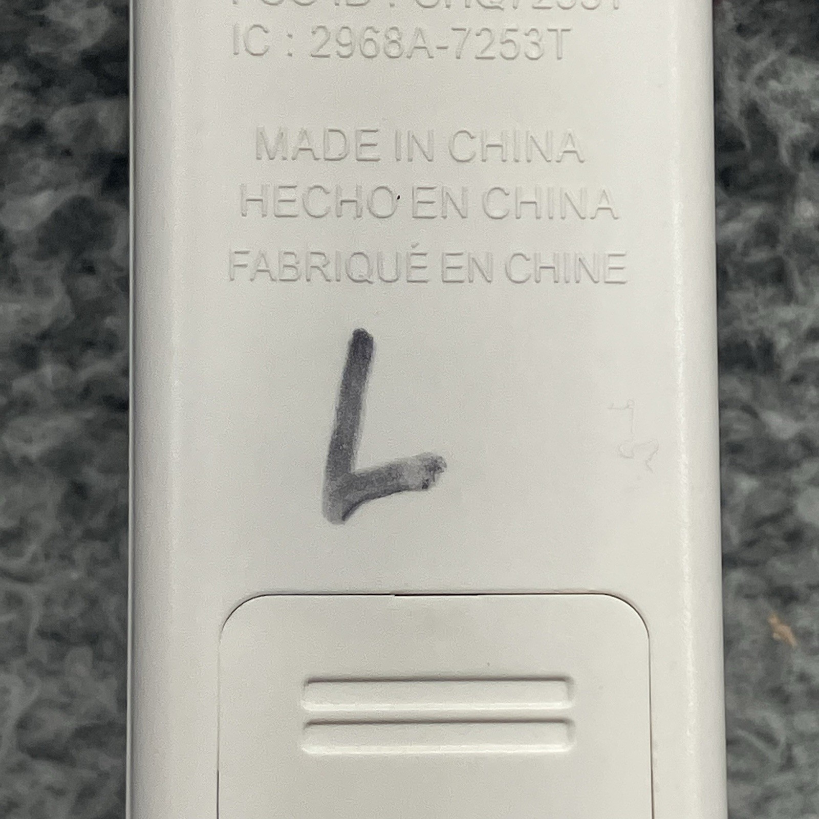 Harbor Breeze Ceiling Fan Remote MODEL UC7253T FCC ID: CHQ7253T  TESTED