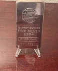Engelhard 10 oz silver bar - Big -E Globe