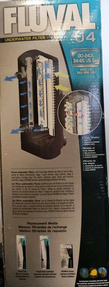 NIB Fluval U4 Underwater Filter Flip Top - Image 3 of 4