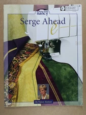 Sewing With Nancy  Serge Ahead Zieman Softcover Book