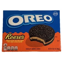 Nabisco Oreo Reese’s Peanut Butter Crème W/oreo Crumbs Limited Edition Cookies