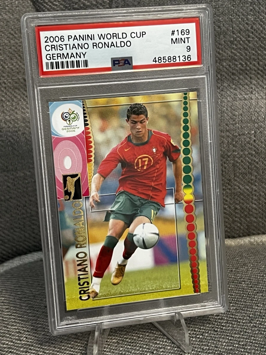 Panini Cristiano Ronaldo Soccer Sports Trading Card Singles for