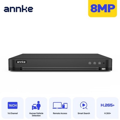 ANNKE 4K 16CH DVR 8MP Video Recorder H.265+ Home CCTV System AI Human Detection