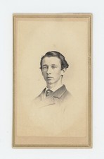 Vintage Antique Photo CDV Dapper Man Soft Smile Bogardus 363 Broadway NYC 1870s