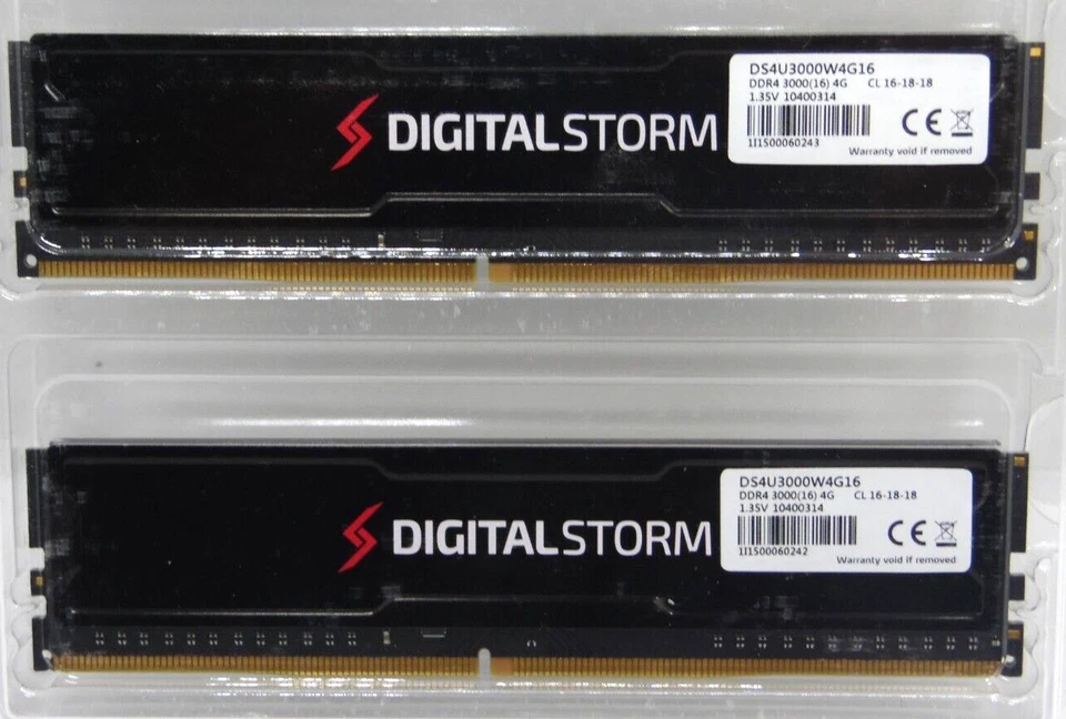 4GB x 2 DDR4 Digital Storm DS4U3000W4G16 DDR4 3000(16) Desktop Ram - Image 2 of 2