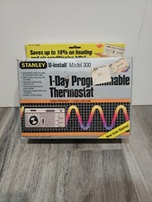 Original Vintage Stanley 1-day Programmable Thermostat Model 300 New Made In Usa Original Vintage Stanley 1-day Programmable Thermostat Model 300 New Made In Usa