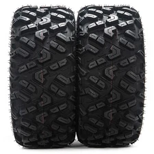 25x11-12 Set 2 ATV Tires 6Ply 25x11x12 UTV Tires 25 11 12 All Terrain Heavy Duty