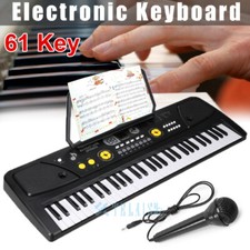 Kids 61 Keys Electronic Keyboard Digital Music Piano, Microphone  Music Stand