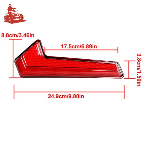 Left Right Rear LED Red Tail Light For Polaris RZR XP 1000 2019-2021 - Picture 3 of 9