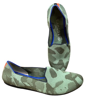 Rothy's The Loafer Olive Camo Womens Shoes Camoflage Rothys Retired) 