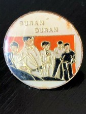 Collectible Vintage Duran Duran Band Colorful Metal Pinback Hat Pin Lapel Pin
