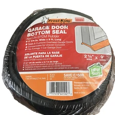 FROST KING   9 ft. Garage Door Bottom Seal Kit - 2 1/4"  x 9' Long Sealed PKG #0
