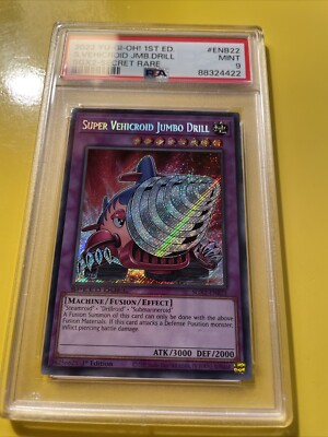 YuGiOh SUPER VEHICROID JUMBO DRILL #SGX2-ENB22🔥PSA 9🔥1st ED-2022