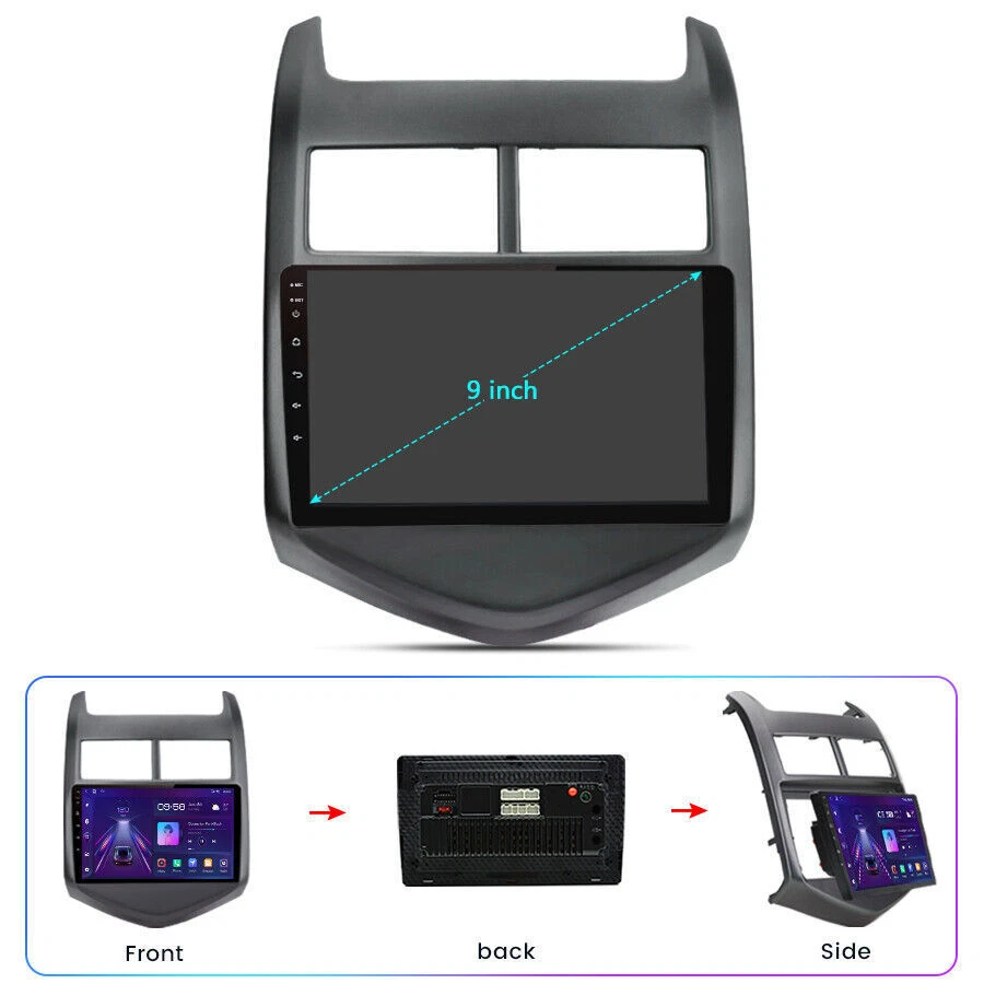 Android 15 Car Stereo Radio GPS NAVI For 2012-2016 Chevrolet Sonic Aveo + Camera - Image 4 of 4