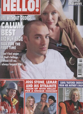 Hello #898 Calum Best Joss Stone Lemar Carol Thatcher  Ms Dynamite