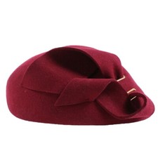 Wool Felt Fascinator Hats For Women Wedding Party Dress Formal Derby Pillbox Hat