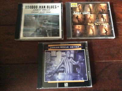Junior Wells [3 CD Alben] Live at Buddy Guy's Legends + On Tap+ Hoodoo Man Blues