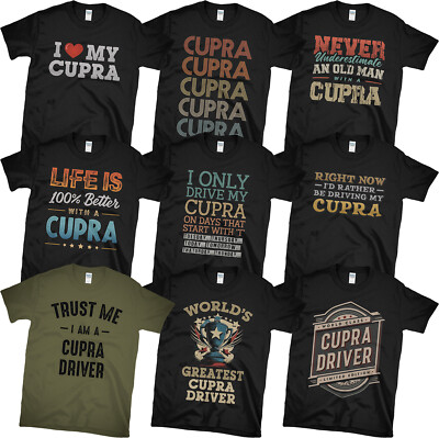 CUPRA FAHRER T-SHIRTS. WÄHLEN SIE AUS UNSEREN TOLLEN & LUSTIGEN DESIGNS. PERFEKTE GESCHENKIDEE