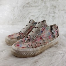 BLOWFISH Gray Pink Flowers Girls Size US 1