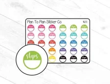 1623~~Steps Tracker Planner Stickers.