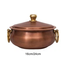 Copper Pot Handmade Vintage Design Cookware for Restaurant Cooking Picnic