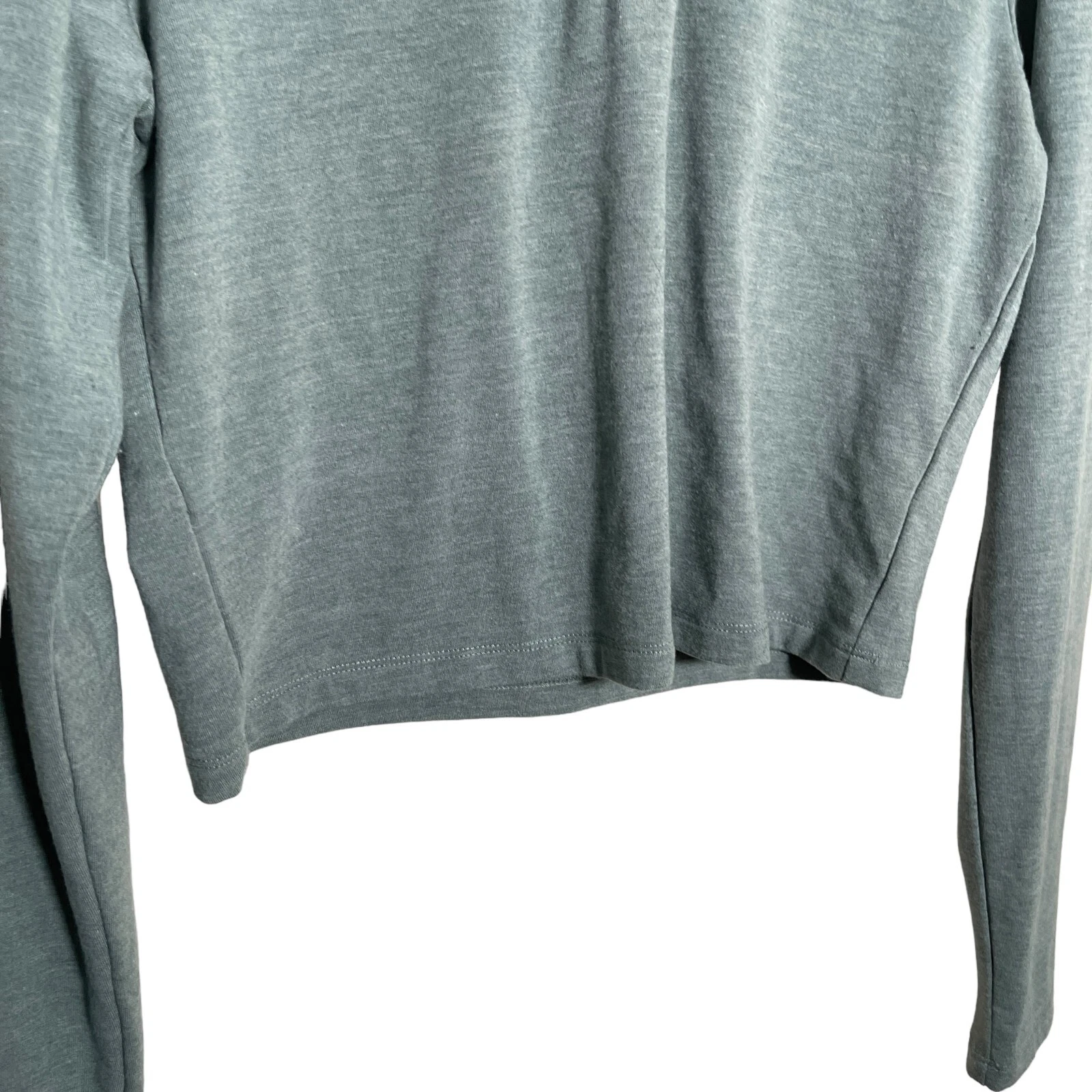 yogalicious cropped athletic button henley tee top shirt