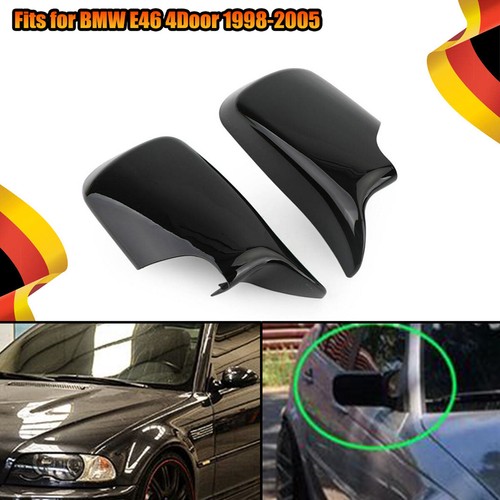 Paar M-Stil Spiegelkappen Außenspiegelkappen Für BMW 3er E46 4 Türen 1998-2005 - Bild 5 von 12