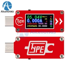 TC64 Type-C USB Color LCD Voltmeter Ammeter Voltage Current Meter Multimeter