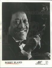 1988 Press Photo Bobby Bland, blues and R&B singer, songwriter and bandleader.