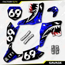 Blue Savage camo Graphics Kit fits Suzuki Drz70 08-19 Drz 70 Decals