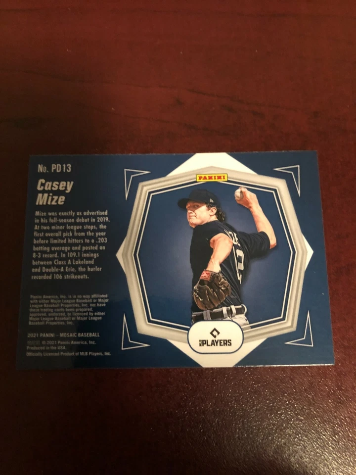 2021 Panini Mosaic Casey Mize Debuts card #PD13 - Image 2 of 2